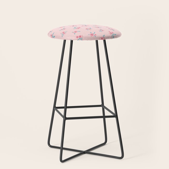 Vintage Cherry Blossom Bouquets Stool Gallery Image 1