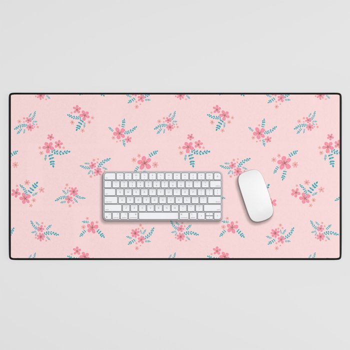 Vintage Cherry Blossom Bouquets Desk Mat Gallery Image 1