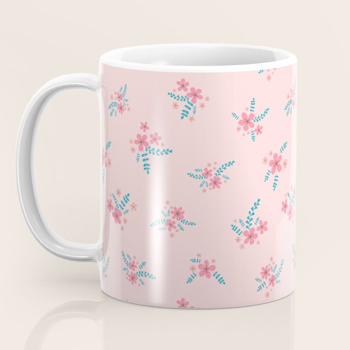 Vintage Cherry Blossom Bouquets Coffee Mug Gallery Image 3
