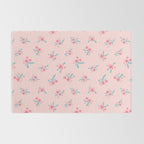 Vintage Cherry Blossom Bouquets Rug Gallery Image 2