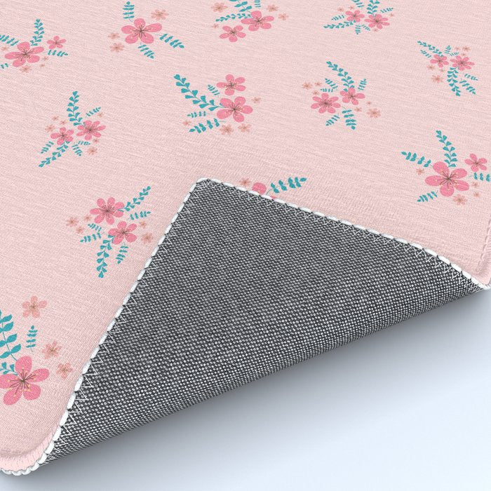 Vintage Cherry Blossom Bouquets Rug Gallery Image 4
