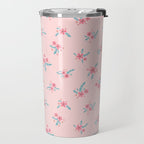Vintage Cherry Blossom Bouquets Travel Mug Gallery Image 2