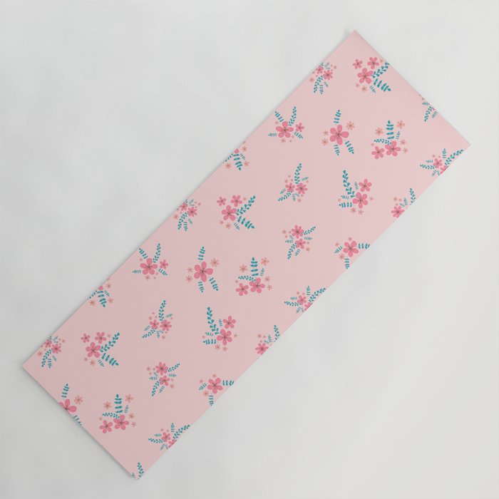 Vintage Cherry Blossom Bouquets Yoga Mat Gallery Image 1