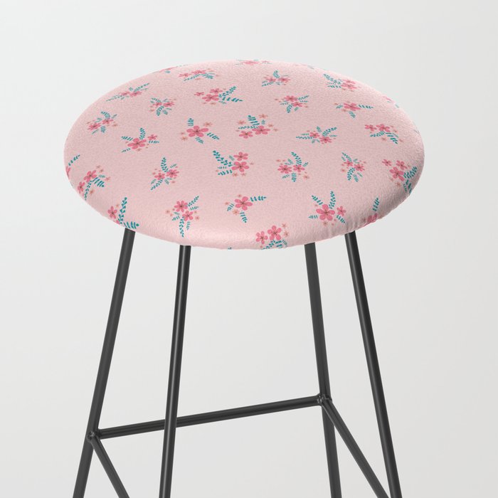 Vintage Cherry Blossom Bouquets Stool Gallery Image 2