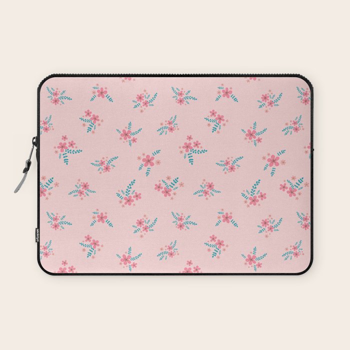 Vintage Cherry Blossom Bouquets Laptop Sleeve Gallery Image 1