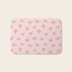 Vintage Cherry Blossom Bouquets Bath Mat Gallery Image 1