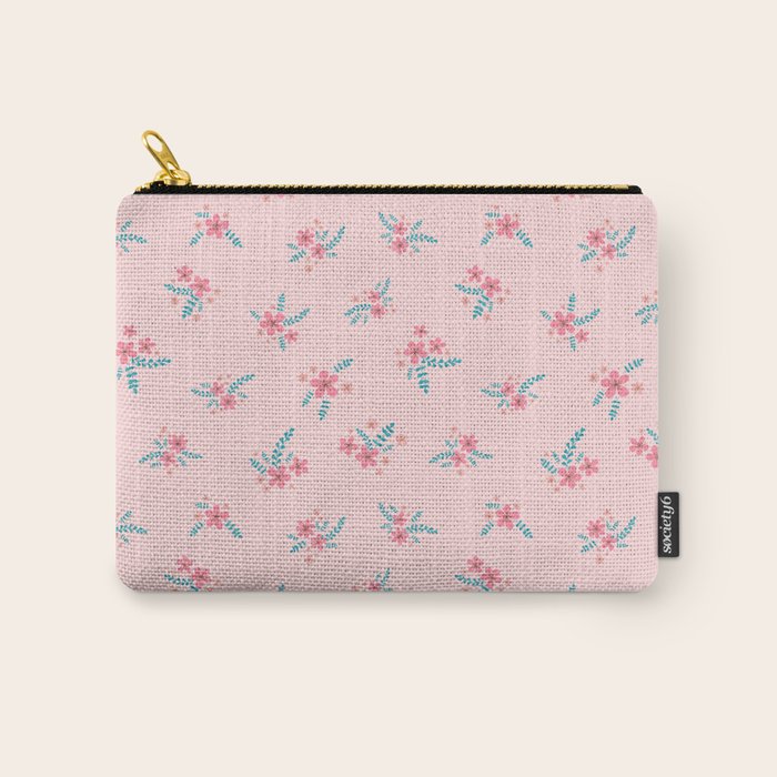 Vintage Cherry Blossom Bouquets Carry All Pouch Gallery Image 1