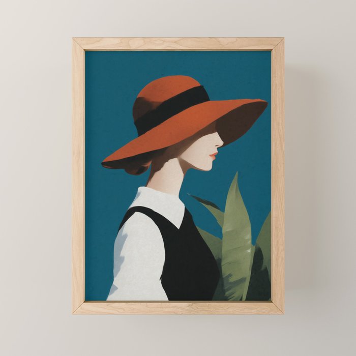 Vintage Elegance in Autumn Light Mini Art Print Gallery Image 1