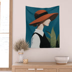 Vintage Elegance in Autumn Light Wall Tapestry Gallery Image 2