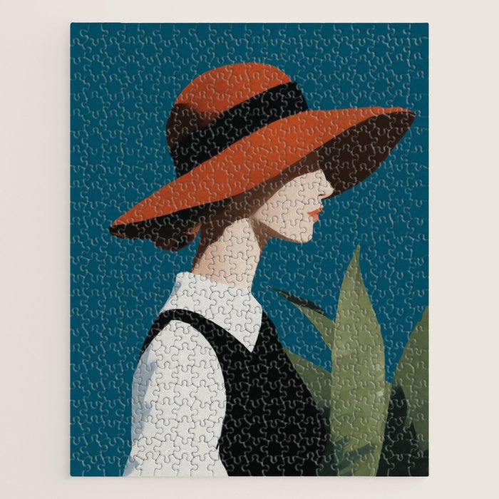 Vintage Elegance in Autumn Light Jigsaw Puzzle