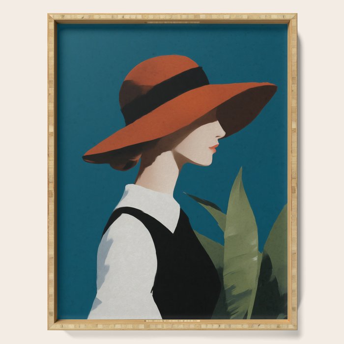 Vintage Elegance in Autumn Light Serving Tray Gallery Image 1