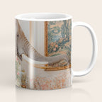 Wildlife Wall Art Elephant maximalist Flower Poster luxurious living Room Decor Renaissance Print Coffee Mug Gallery Image 1