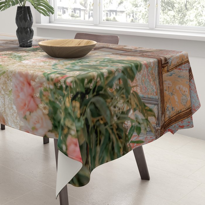 Wildlife Wall Art Elephant maximalist Flower Poster luxurious living Room Decor Renaissance Print Tablecloth Gallery Image 3