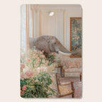 Wildlife Wall Art Elephant maximalist Flower Poster luxurious living Room Decor Renaissance Print Cutting Board Gallery Image 1