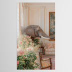 Wildlife Wall Art Elephant maximalist Flower Poster luxurious living Room Decor Renaissance Print Tablecloth Gallery Image 2