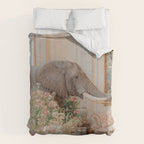 Wildlife Wall Art Elephant maximalist Flower Poster luxurious living Room Decor Renaissance Print Comforter Gallery Image 6