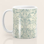 William Morris Brer Rabbit Blue Slate Vellum Pattern Coffee Mug Gallery Image 3