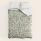 William Morris Brer Rabbit Blue Slate Vellum Pattern Duvet Cover Gallery Image 6