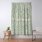 William Morris Brer Rabbit Blue Slate Vellum Pattern Window Curtain Gallery Image 5