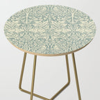 William Morris Brer Rabbit Blue Slate Vellum Pattern Side Table Gallery Image 2
