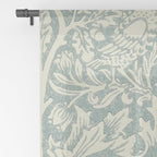 William Morris Brer Rabbit Blue Slate Vellum Pattern Window Curtain Gallery Image 2