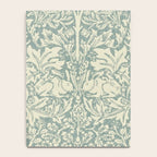William Morris Brer Rabbit Blue Slate Vellum Pattern Notebook Gallery Image 4