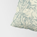 William Morris Brer Rabbit Blue Slate Vellum Pattern Pillow Sham Gallery Image 4