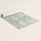 William Morris Brer Rabbit Blue Slate Vellum Pattern Yoga Mat Gallery Image 2