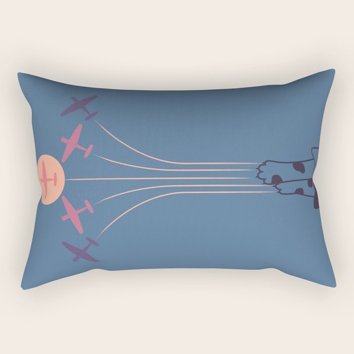 Cat Landscape 19 Rectangular Pillow Gallery Image 2