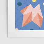 Origami Fortune Teller in Lavender & Pastel Pink Poster Gallery Image 3