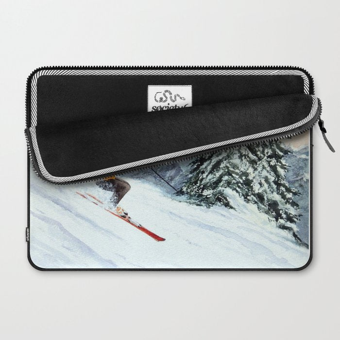 Skiing The Clear Leader Laptop Sleeve Gallery Image 2