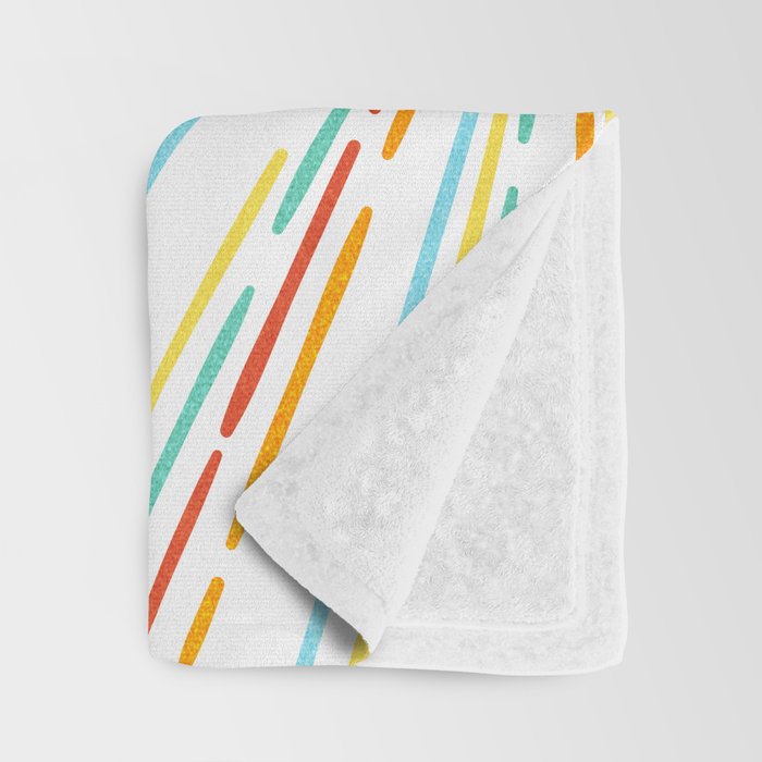 Retro Sunburst: Rainbow Edition Throw Blanket Gallery Image 3