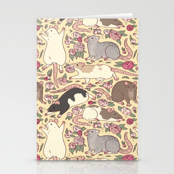 Rats & Peonies Stationery Card Gallery Image 2