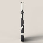 Mid Century Modern Minimalist Abstract Art Brush Strokes Black & White Ink Art Ripple Lines iPhone Case Gallery Image 2