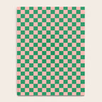 Miniature Check Pattern in Pink and Green Notebook Gallery Image 4