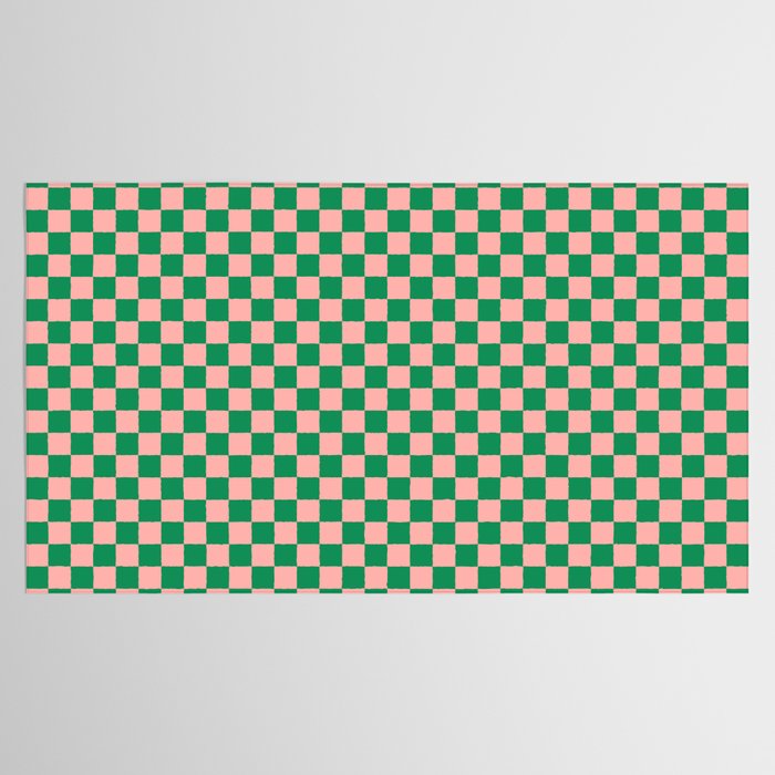 Miniature Check Pattern in Pink and Green Tablecloth Gallery Image 2