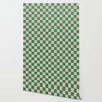 Miniature Check Pattern in Pink and Green Wallpaper Gallery Image 2