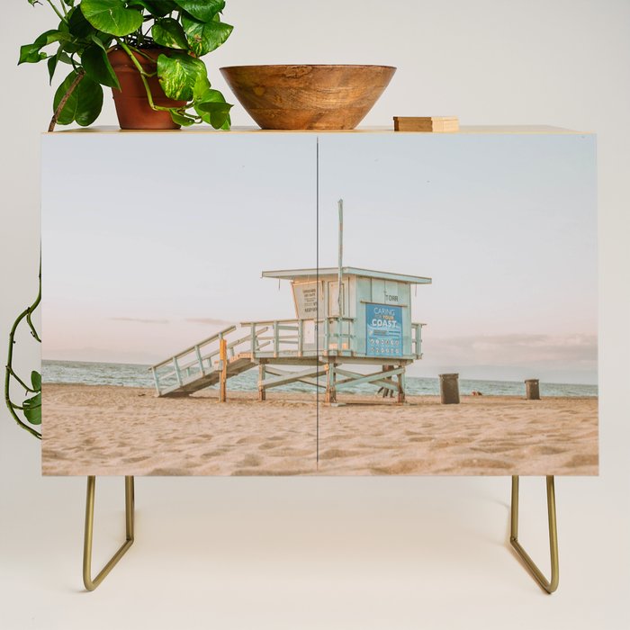 no lifeguard xiv / redondo beach, california Credenza Gallery Image 1