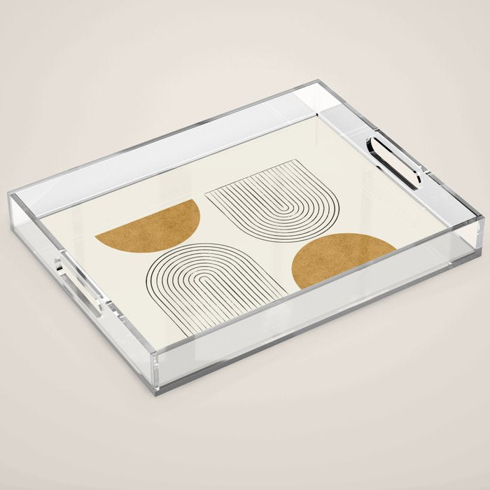 Arch Balance Gold Acrylic Tray Gallery Image 1