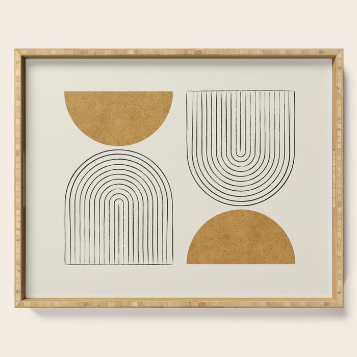 Arch Balance Gold Serving Tray Gallery Image 1