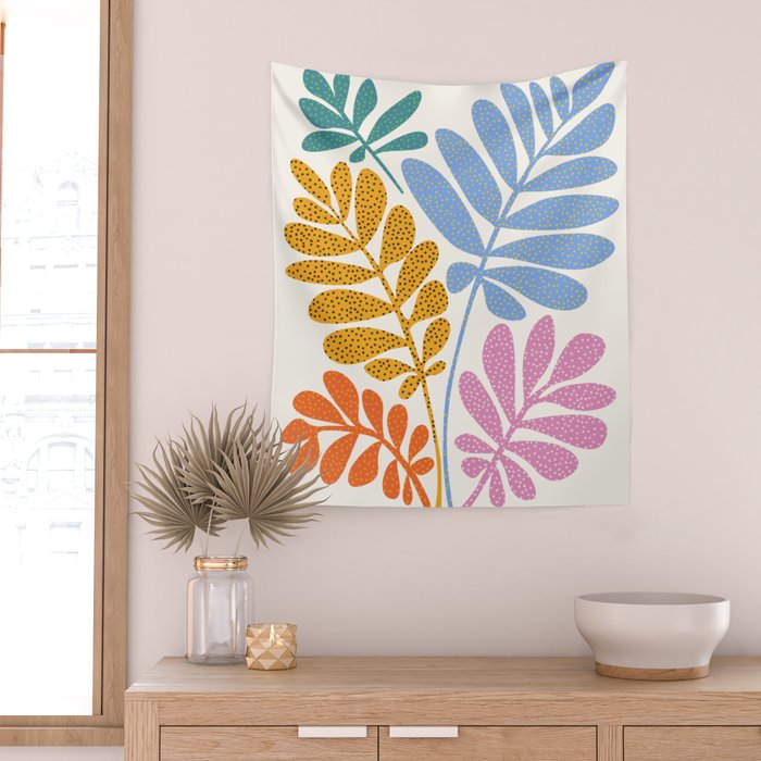 Everywhere All The Time / Whimsical Botanical Series Wall Tapestry Gallery Image 2