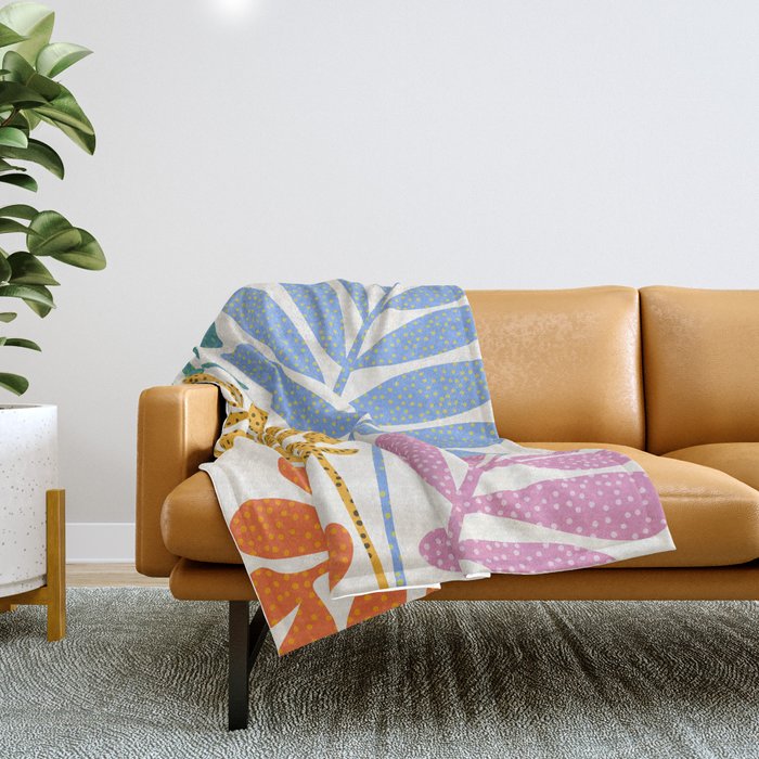 Everywhere All The Time / Whimsical Botanical Series Throw Blanket Gallery Image 1
