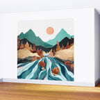Blue River Wall Mural Gallery Image 2