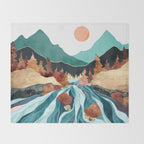 Blue River Throw Blanket Gallery Image 2