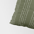 Lines #5 (Olive Green) Pillow Sham Gallery Image 4