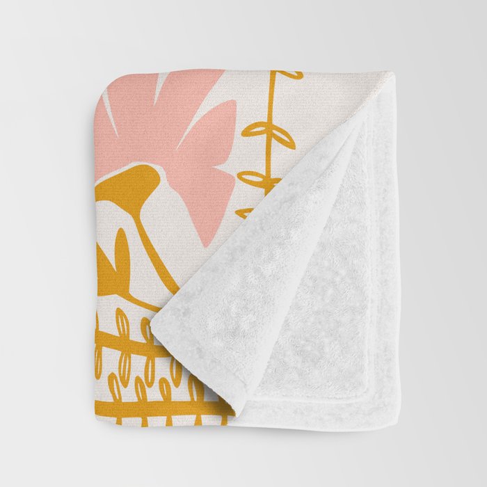 Ever blooming good vibes soft colors Throw Blanket Gallery Image 3