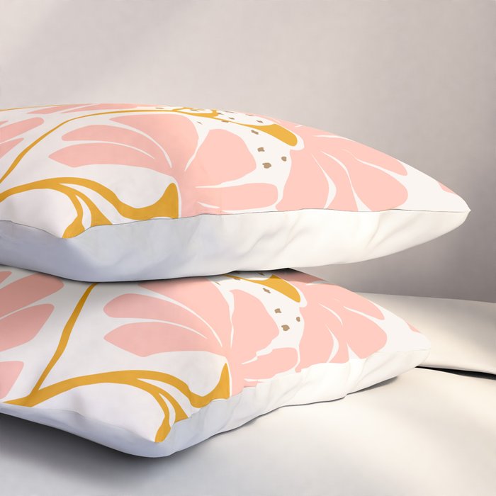 Ever blooming good vibes soft colors Pillow Sham Gallery Image 3