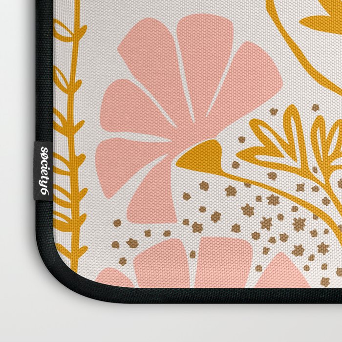 Ever blooming good vibes soft colors Laptop Sleeve Gallery Image 3