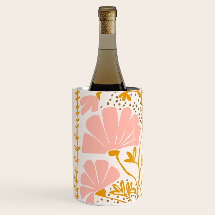 Ever blooming good vibes soft colors Wine Chiller Gallery Image 2