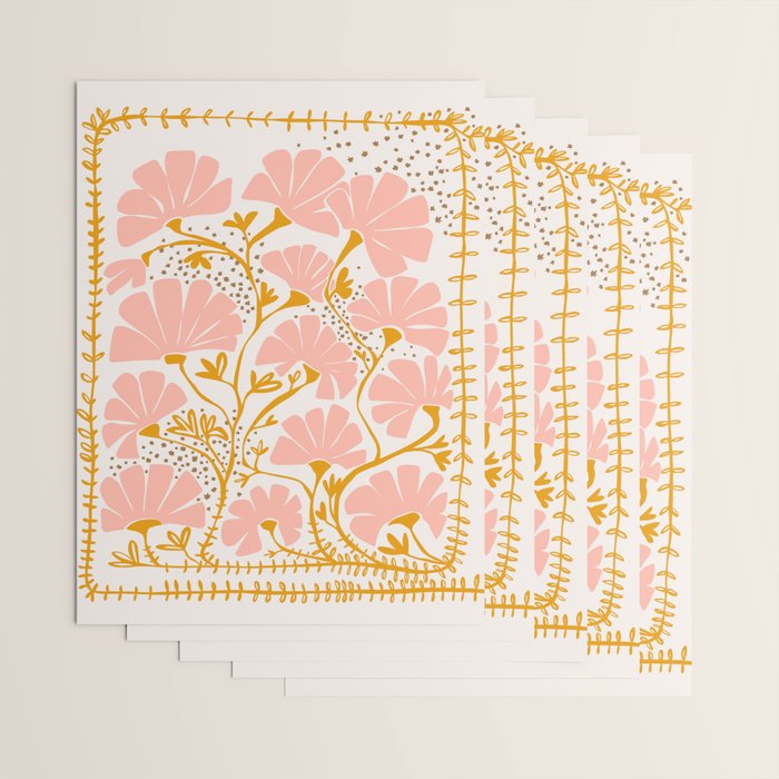 Ever blooming good vibes soft colors Wrapping Paper Gallery Image 3
